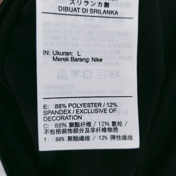 NWT Nike Dri-FIT Element Crew Black Running Long Sleeve Top Thumboles - Picture 11 of 13